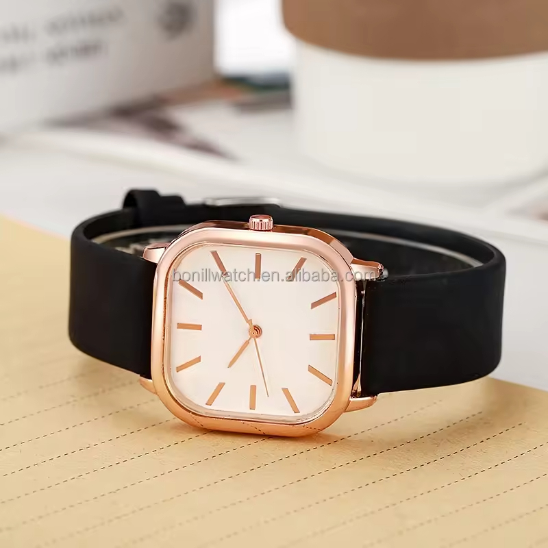 New Arrival Fashion Design Nice Quality Hot Selling Leather square Unique Wholesale Watches for Men and Women