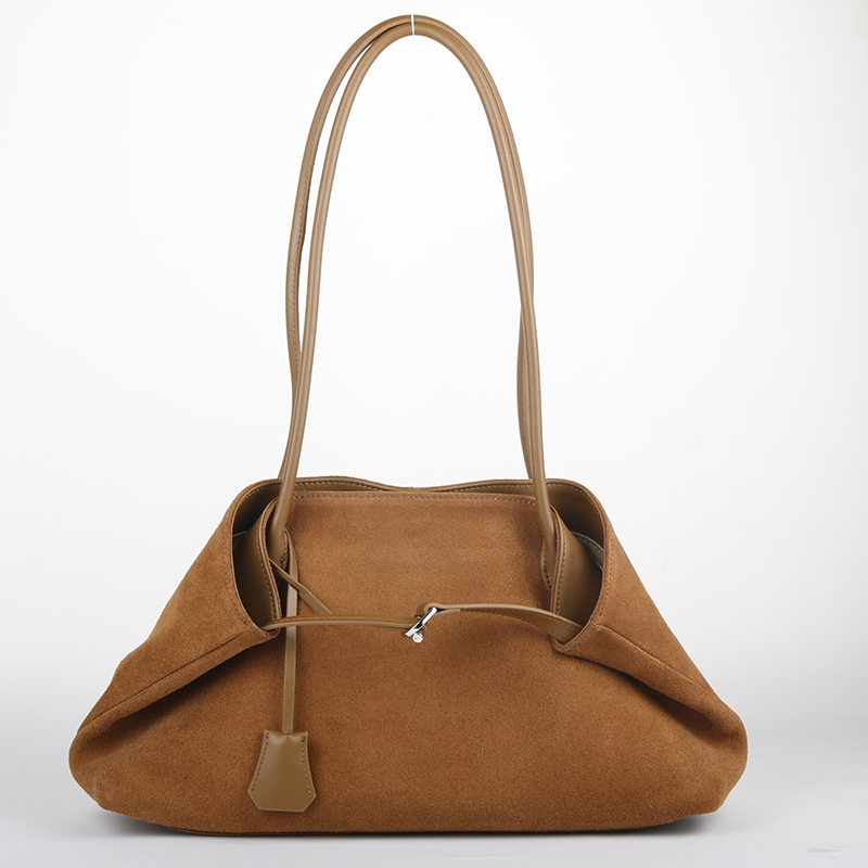 Dioerna hot sales real leather suede leather ladies big capacity shoulder handbags women tote bags